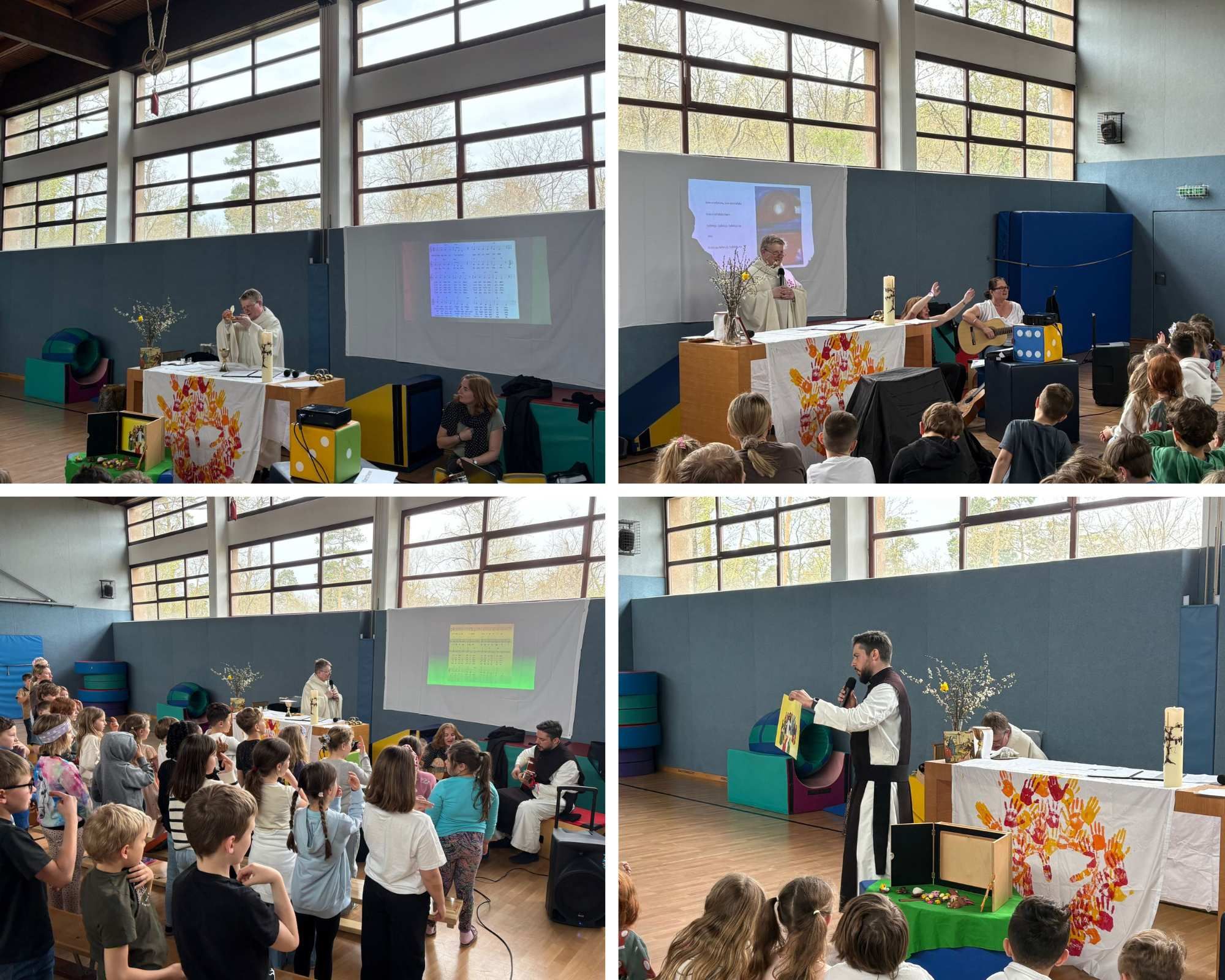 School children on adventure